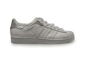 shppingHouse אופנה Mens Adidas Superstar - S80341 - White Silver Trainers