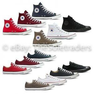Unisex Converse Chuck Taylor All Star Classic High Top Low Canvas Trainers Retro