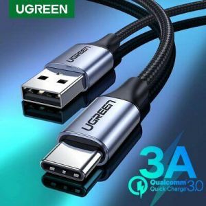 Ugreen USB C Type C Cable 3A Phone Data Fast Charge Cable Fr Samsung S9 Macbook